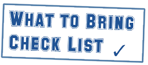 what to bring checklist
