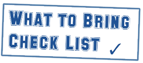 what to bring checklist